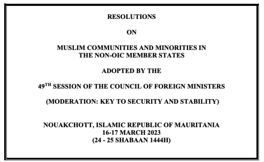 RESOLUTION NO.2/49-MM ON QUESTION OF MUSLIMS IN SOUTHERN PHILIPPINES